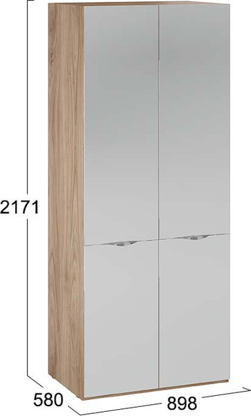Изображение товара Шкаф ТриЯ Глосс 580 / СМ-319.07.004 (яблоня беллуно)