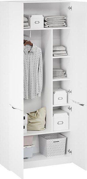 Изображение товара Шкаф ТриЯ Глосс 366 / СМ-319.07.013 (белый жемчуг/белый глянец)