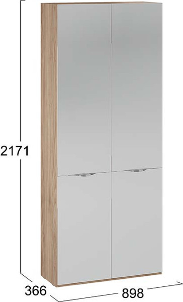 Изображение товара Шкаф ТриЯ Глосс 366 / СМ-319.07.014 (яблоня беллуно)