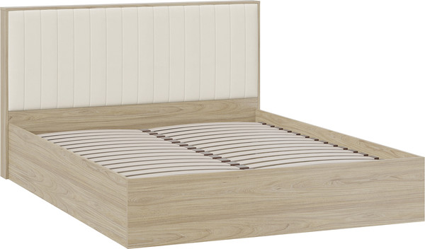 Изображение товара Каркас кровати ТриЯ Сэнди Тип 2 160x200 / 211.007.000 (вяз благородный/велюр бежевый)