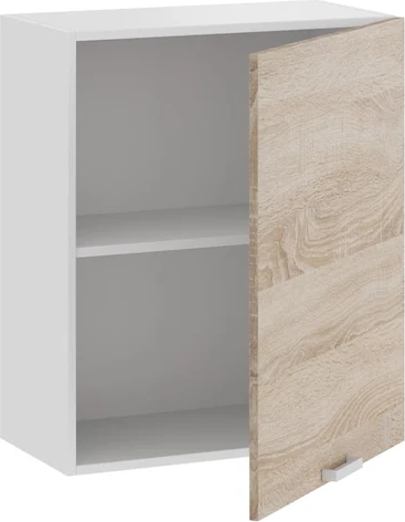 Изображение товара Шкаф навесной для кухни ТриЯ Гранита 1В6 с одной дверью (белый/дуб сонома)