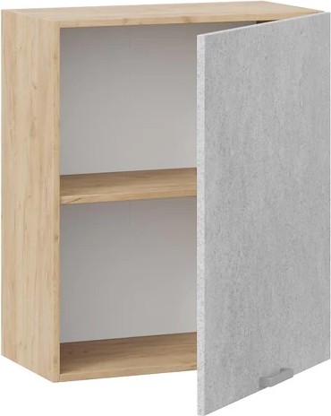 Изображение товара Шкаф навесной для кухни ТриЯ Гранита 1В6 с одной дверью (дуб крафт золотой/бетон снежный)