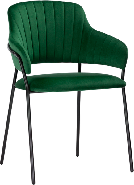 Изображение товара Стул Woodville Инклес / 483854 (темно-зеленый/черный глянец)