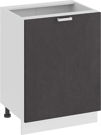 Изображение товара Шкаф-стол кухонный ТриЯ Гранита 1Н6 с одной дверью (белый/бетон графит)
