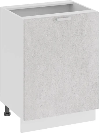 Изображение товара Шкаф-стол кухонный ТриЯ Гранита 1Н6 с одной дверью (белый/бетон снежный)