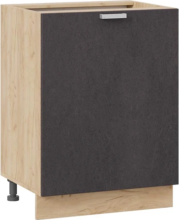 Изображение товара Шкаф-стол кухонный ТриЯ Гранита 1Н6 с одной дверью (дуб крафт золотой/бетон графит)