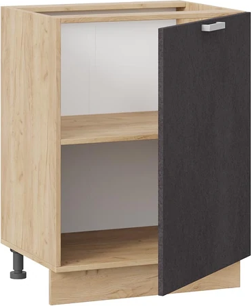 Изображение товара Шкаф-стол кухонный ТриЯ Гранита 1Н6 с одной дверью (дуб крафт золотой/бетон графит)