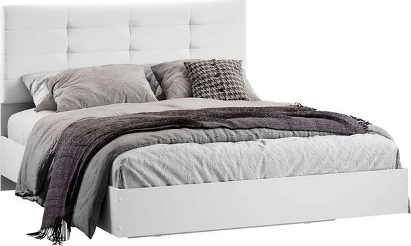 Изображение товара Двуспальная кровать ТриЯ Бетта Тип 3 160x200 / 413.003.000 (белый снег/белый)