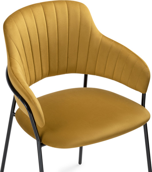 Изображение товара Стул Woodville Инклес / 483856 (желтый/черный глянец)