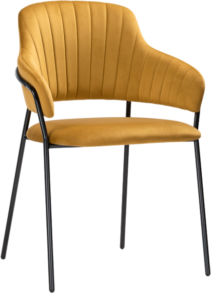 Изображение товара Стул Woodville Инклес / 483856 (желтый/черный глянец)