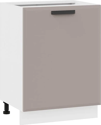 Изображение товара Шкаф-стол кухонный ТриЯ Тиана 1Н6 с одной дверью (белый/мокко супермат)