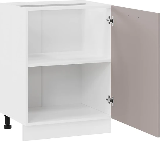 Изображение товара Шкаф-стол кухонный ТриЯ Тиана 1Н6 с одной дверью (белый/мокко супермат)
