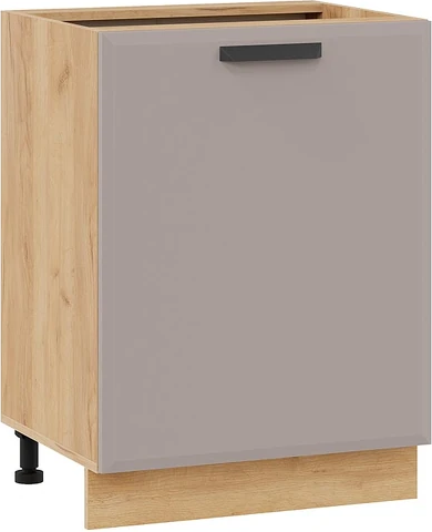 Изображение товара Шкаф-стол кухонный ТриЯ Тиана 1Н6 с одной дверью (дуб крафт золотой/мокко супермат)