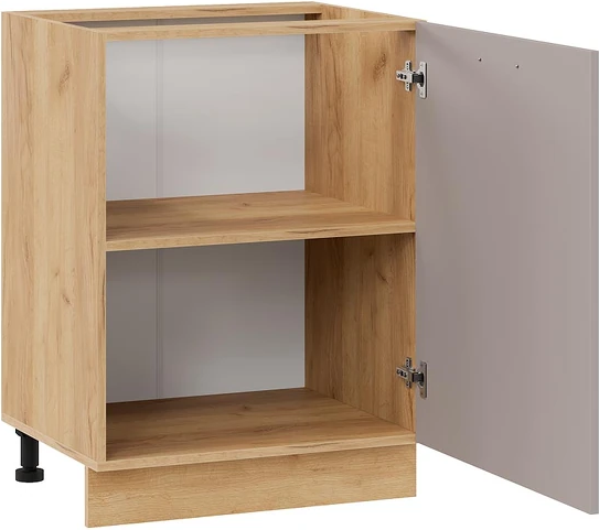 Изображение товара Шкаф-стол кухонный ТриЯ Тиана 1Н6 с одной дверью (дуб крафт золотой/мокко супермат)