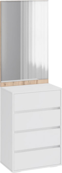 Изображение товара Секция в прихожую Woodville Роут / 593727 (белый/дуб вотан)