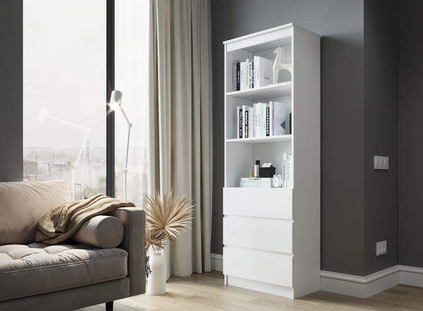 Изображение товара Стеллаж Woodville Мадера М600 / 520931 (белый)