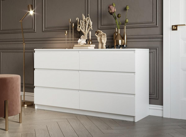 Изображение товара Комод Woodville Мадера К6М / 497489 (белый)