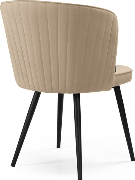 Изображение товара Стул Woodville Фрибур на металлокаркасе / 462401 (Velutto 05/черный)