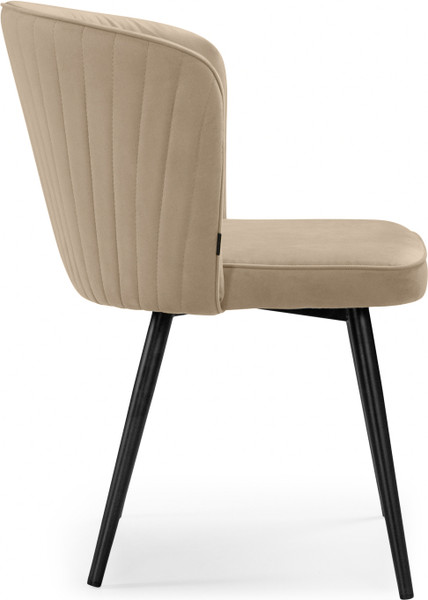 Изображение товара Стул Woodville Фрибур на металлокаркасе / 462401 (Velutto 05/черный)