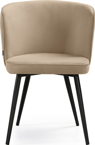 Изображение товара Стул Woodville Фрибур на металлокаркасе / 462401 (Velutto 05/черный)