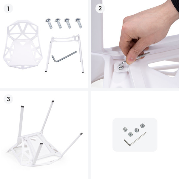 Изображение товара Стул Woodville One PC-015 / 11696 (белый)