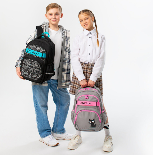 Изображение товара Школьный рюкзак Brauberg Motion. Crazy Cat / 273115