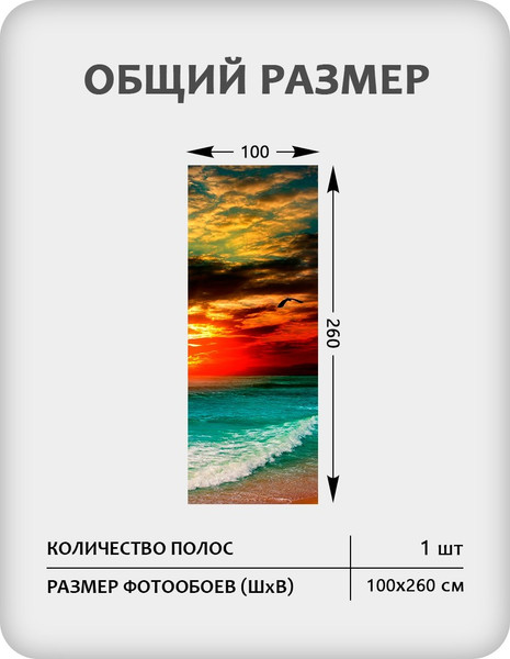 Изображение товара Фотообои листовые Citydecor Море и Водопады 64 (100x260см)