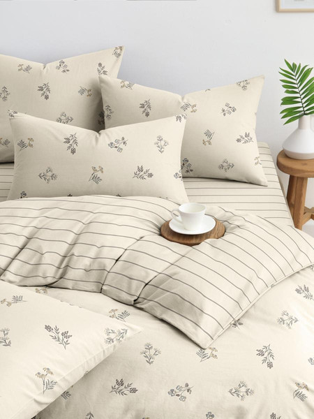 Изображение товара Комплект постельного белья Ночь нежна Вилладж Евро 70х70 ЭКО / 20370-1+20369-1