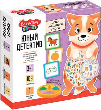 Изображение товара Настольная игра Baby Toys Юный детектив. Дело голодного корги / 05750