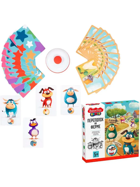 Изображение товара Настольная игра Baby Toys Переполох на ферме / 05738