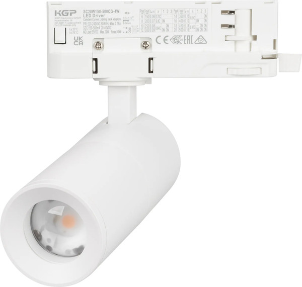 Изображение товара Трековый светильник Arlight LGD-ARTEMIS-TRACK-4TR-R55-12W Warm3000 WH 8-80deg / 048322