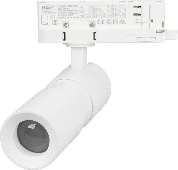 Изображение товара Трековый светильник Arlight LGD-ARTEMIS-TRACK-4TR-R55-12W Warm3000 WH 8-80deg / 048322