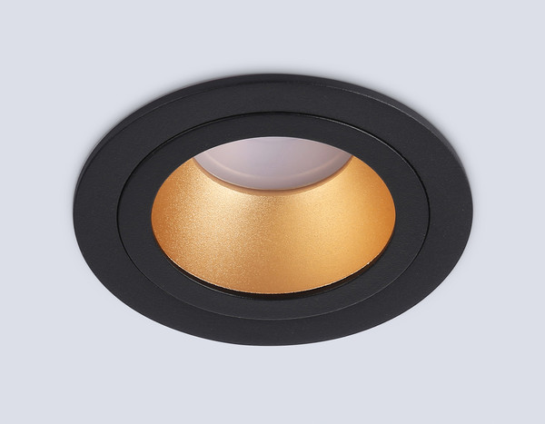 Изображение товара Точечный светильник Ambrella TN102825 BK/GD (черный/золото)