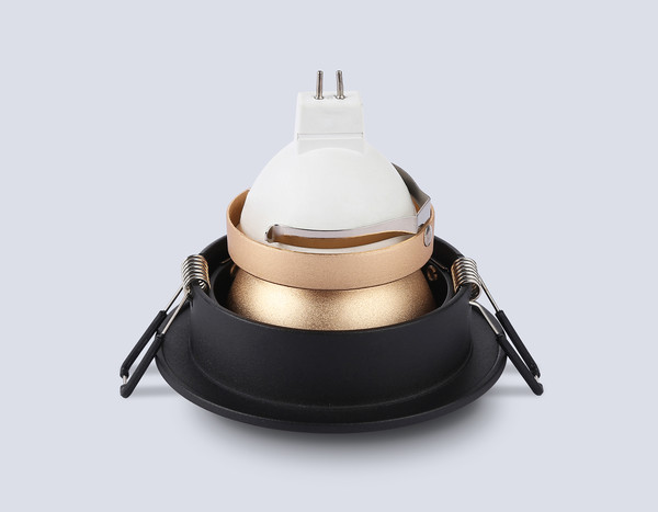 Изображение товара Точечный светильник Ambrella TN102825 BK/GD (черный/золото)