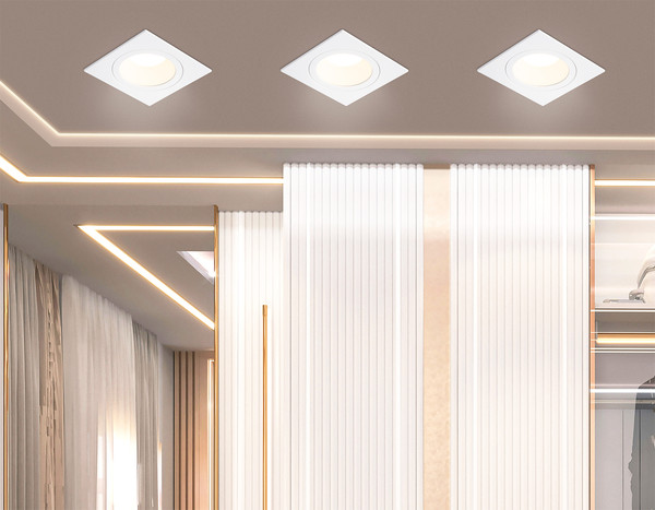 Изображение товара Точечный светильник Ambrella TN102826 WH/WH (белый/белый)