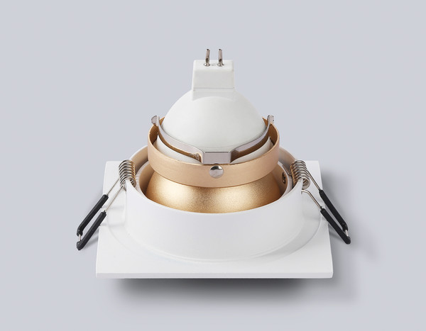 Изображение товара Точечный светильник Ambrella TN102827 WH/GD (белый/золото)