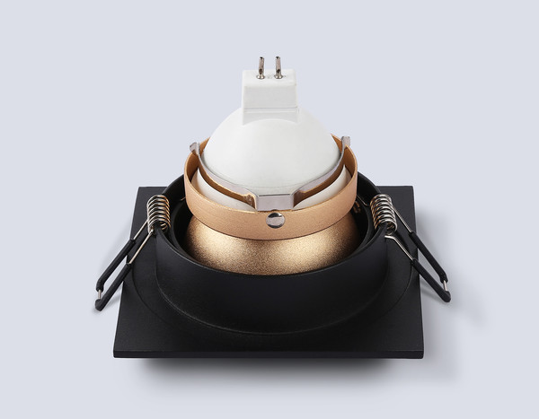 Изображение товара Точечный светильник Ambrella TN102829 BK/GD (черный/золото)