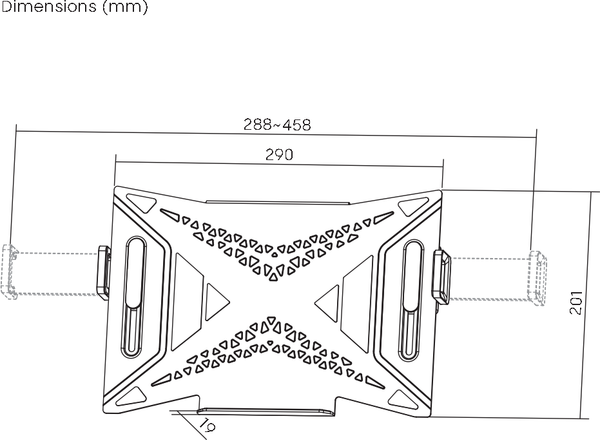Изображение товара Адаптер для кронштейна Ergosmart Lapter X (серебристый)