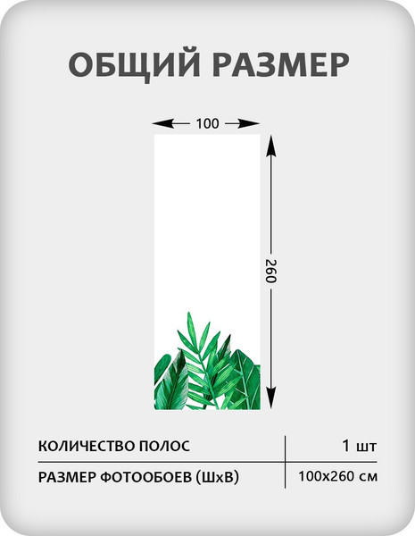 Изображение товара Фотообои листовые Citydecor Цветы и Растения 238 (100x260см)