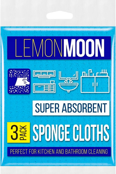 Изображение товара Набор салфеток хозяйственных Lemon Moon Целлюлозные L501 (3шт)