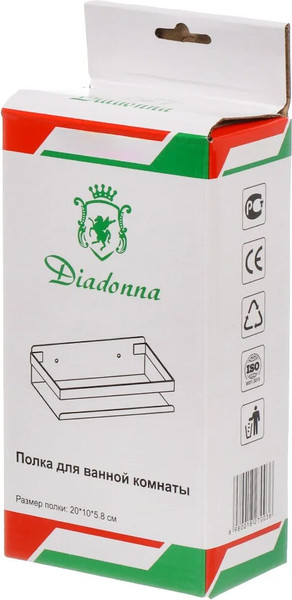 Изображение товара Полка для ванной Diadonna D7201-20BL