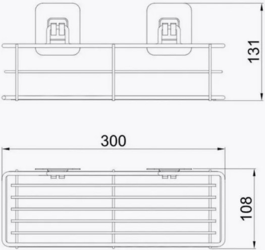 Изображение товара Полка для ванной Potato P2802-2
