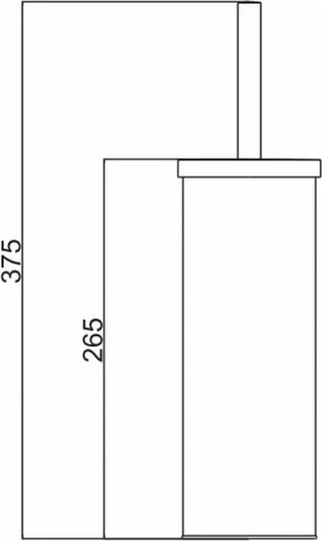 Изображение товара Ершик для унитаза Potato P321-7 (белый)