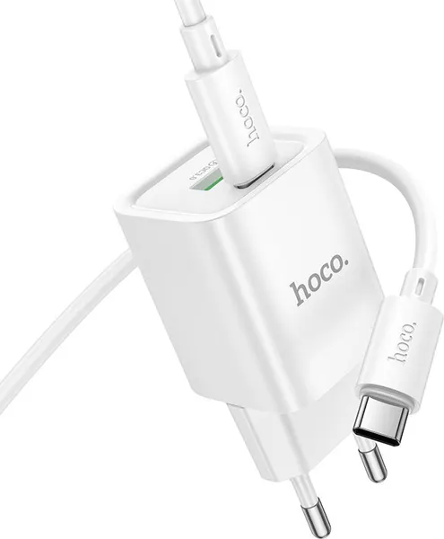 Изображение товара Зарядное устройство сетевое Hoco C149A Charm 30W + кабель (белый)
