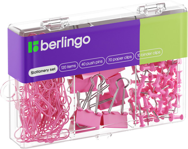 Изображение товара Набор канцелярских мелочей Berlingo Mcn_12000c (120пр, розовый)