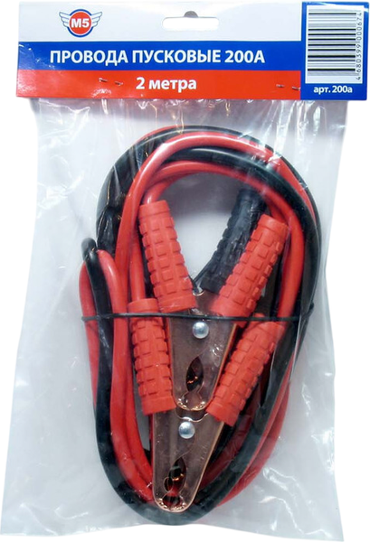 Изображение товара Стартовые провода M5 200а (2м)