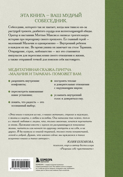 Изображение товара Книга Бомбора Мальчик и таракан, твердая обложка (Максвелл Мэттью)