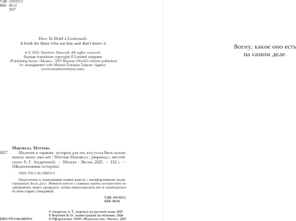 Изображение товара Книга Бомбора Мальчик и таракан, твердая обложка (Максвелл Мэттью)