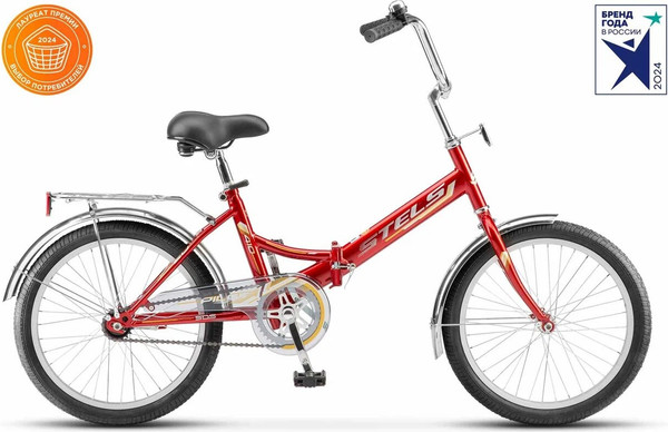 Изображение товара Велосипед STELS Pilot-410 C 20 (13, красный, разобранный, в коробке)