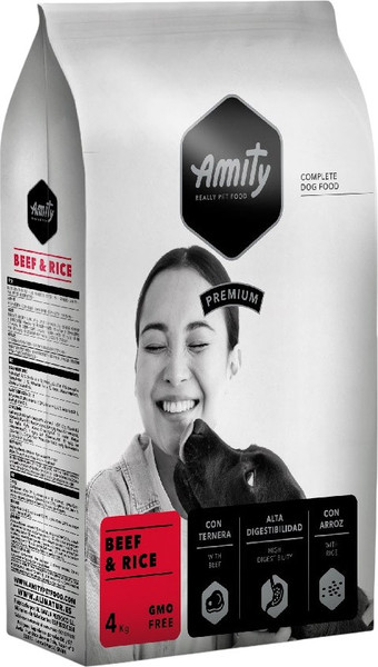 Изображение товара Сухой корм для собак Amity Premium Beef & Rice говядина с рисом (4кг)
